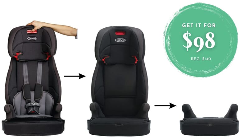 Graco 3-in-1 Harness Booster Seat Only $98 (reg. $140)