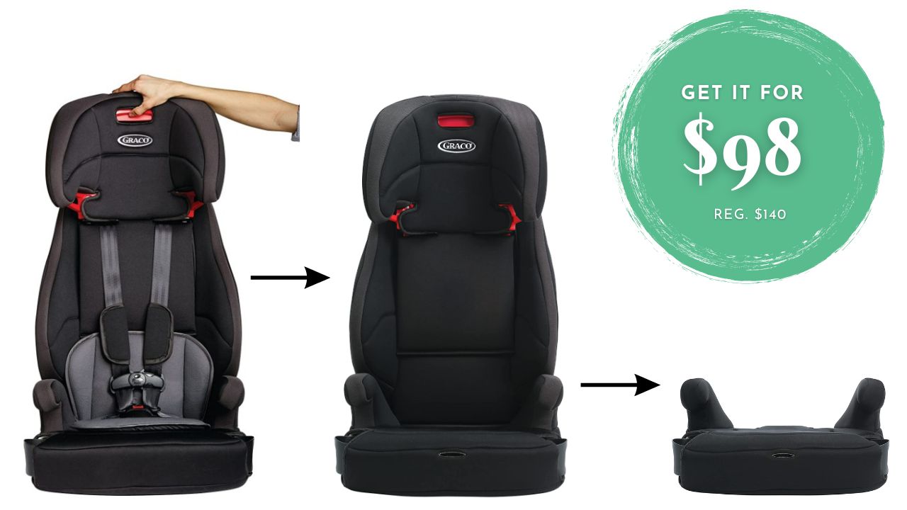 Graco 3-in-1 Harness Booster Seat Only $98 (reg. $140)