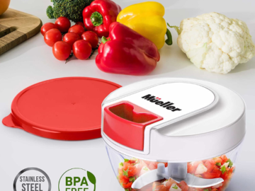 Mueller Salad Spinner with Pull Chopper $20.96 After Coupon (Reg. $25) – 1K+ FAB Ratings!