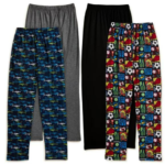 2-Pack Championship Gold Boys Solid and Print Pajama Sleep Pants $8 (Reg. $15.98) – 3 Color Options – Sizes 4-14