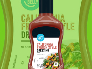 16-Oz. Happy Belly California French Dressing as low as $1.28 Shipped Free (Reg. $2.51) – FAB Ratings! Amazon Brand