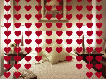 80-Piece Red Felt Garland Hanging String Hearts Valentine’s Day Decoration $7.99 (Reg. $10) – 1K+ FAB Ratings!