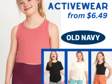 2 Days Only! Activewear for Girls from $6.49 (Reg. $12.99) + for Women, Men and Boys! thru 1/15!