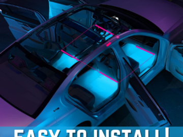 Personalize your car and add some fun to your driving experience with Govee Smart Bluetooth RGB LED Interior Car Lights for only $9.99 (Reg. $16.99)