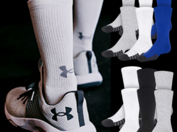 Under Armour 6-Pack Performance Tech Crew Socks $15.12 (Reg. $24) – 7K+ FAB Ratings! – $2.52/Pack