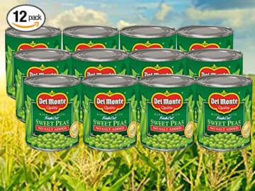 12-Pack Del Monte Canned Fresh Cut Sweet Peas as low as $9.19 Shipped Free (Reg. $12.29) – $0.77/8.5-Ounce Can, No Salt Added