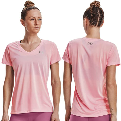 Under Armour Women’s Tech V-Neck Short-Sleeve T-Shirt, Prime Pink $14.97 (Reg. $25) – XS-XXL