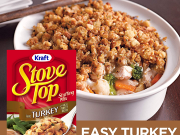 6 Servings Stove Top Turkey Stuffing Mix as low as $0.95 Shipped Free (Reg. $1) – 16¢/Serving – Ready in 5 Minutes
