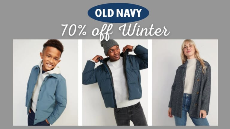 Old Navy | 70% off Winter Family Favorites