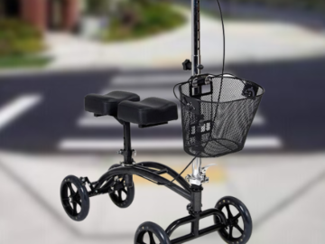 Dual Pad Steerable Knee Scooter with Basket $143 After Coupon (Reg. $178) + Free Shipping – 5.3K+ FAB Ratings!