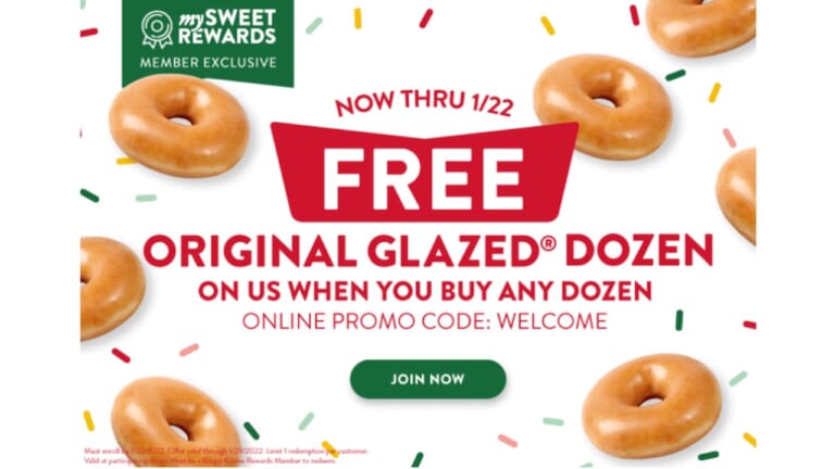 Krispy Kreme – Buy Any Dozen, Get a Free Original Dozen