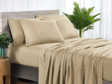 6-Piece Bamboo 1800 Count Sheet Set $29.99 Shipped (Reg. $120) – 4 Sizes, 17 Colors