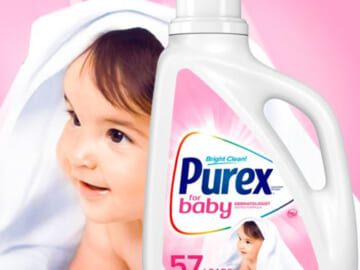 57-Loads Purex Liquid Laundry Detergent for Baby $4.97 (Reg. $12.50) – 8¢/Load