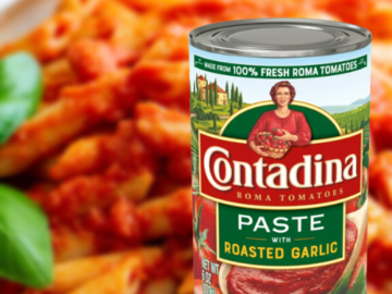 12-Pack Contadina Tomato Paste with Roasted Garlic, 6 oz Cans as low as $6.53 Shipped Free (Reg. $10.56) – 54¢/Can