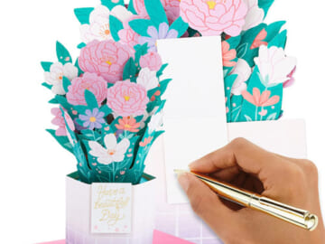 Hallmark Paper Wonder All Occasion Pop Up Card (Pastel Bouquet) $4.74 (Reg. $8)
