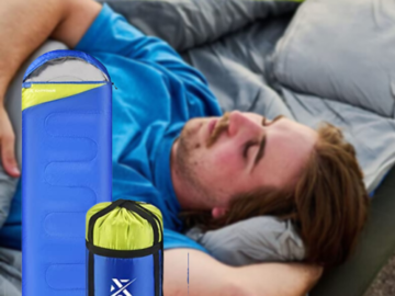 Extremus Rectangular Camping Sleeping Bag $13.19 After Coupon + Code (Reg. $33) + Free Shipping – FAB Ratings!