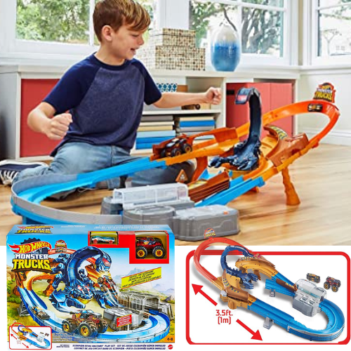 Hot Wheels Monster Trucks Scorpion Raceway Boosted Set $31.93 Shipped Free (Reg. $53.99) – with Monster Truck and Hot Wheels car and Giant Scorpion Nemesis