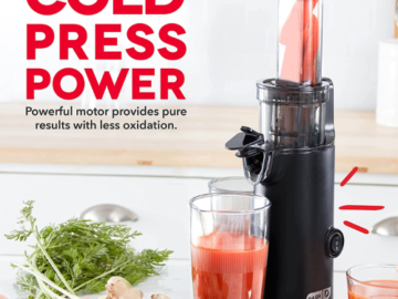 Dash Deluxe Cold Press Compact Masticating Juicer with Accessories $77.95 Shipped Free (Reg. $100)