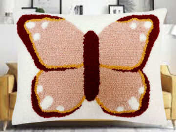 The Big One 12”x17”x2” Butterfly Throw Pillow $10.49 (Reg. $30)