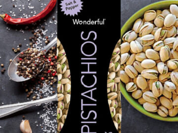 48-Oz Bag Wonderful Pistachios, Salt & Pepper $13.99 After Coupon (Reg. $22)