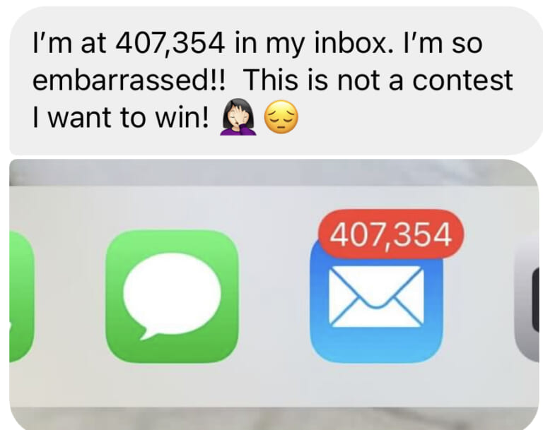 How many emails do you have in your inbox?