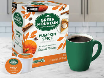 96-Count Green Mountain Coffee Roasters Single-Serve Keurig K-Cup Pods as low as $24.65 Shipped Free (Reg. $39.29) – $0.26/Pod – Pumpkin Spice Flavor + More