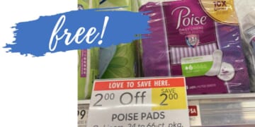 FREE Poise Pads & Liners with Stacking Deals