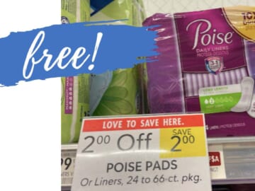 FREE Poise Pads & Liners with Stacking Deals