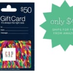 GAP $50 Gift Card for $40 Shipped
