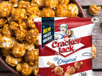 30-Pack Cracker Jack Original Caramel Coated Popcorn & Peanuts as low as $7.64 Shipped Free (Reg. $17.15) – 25¢/ 1.25 Oz Bag!