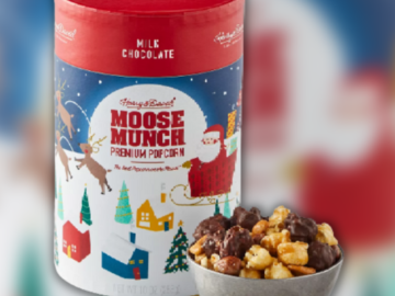 Harry & David Popcorn Moose Munch Cylinder Milk Chocolate Mix, 10 Oz $2.40 (Reg. $22.99)