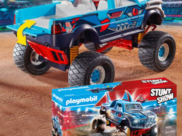 PLAYMOBIL 45-Piece Stunt Show Shark Monster Truck $15 (Reg. $31.92)