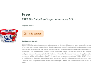 New Publix Digital Coupon | FREE Silk Dairy Free Yogurt Alternative