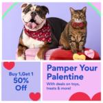Chewy: Buy 1, Get 1 50% Off Select Valentine’s Day Products with Code