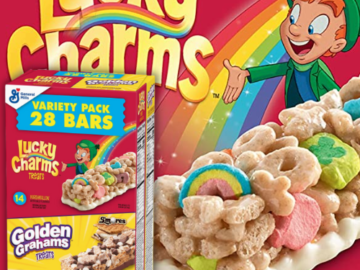 28-Count Lucky Charms and Golden Grahams Breakfast Bar Variety Pack as low as $7.09 After Coupon (Reg. $23) + Free Shipping – 25¢/Bar – Gluten Free