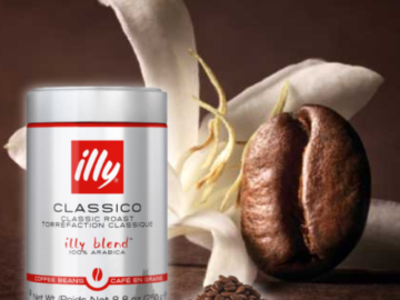 illy Whole Bean 100% Arabica Classico Medium Roast Coffee Can, 8.8 Oz as low as $6.86 After Coupon (Reg. $13) + Free Shipping