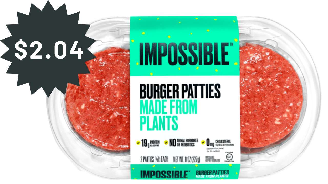 $2.04 Impossible Burger Patties at Publix (reg. $7.09)