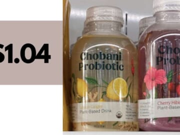 $1.04 Chobani Probiotic Drink at Publix