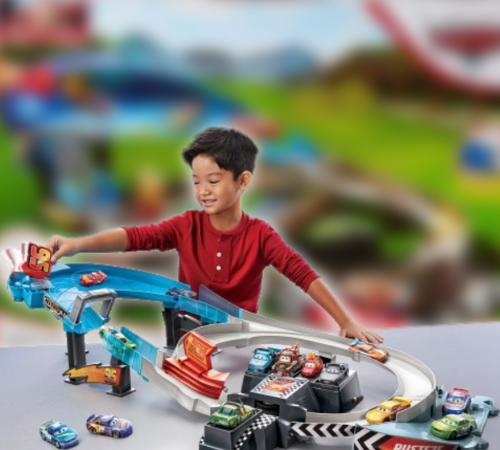 Disney and Pixar Cars Rusteze Double Circuit Speedway Playset $25.22 (Reg. $50) – Lightning McQueen Vehicle Included