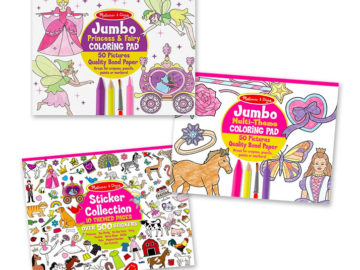 Melissa & Doug Sticker Collection and Coloring Pads 3-Pack Set only $12.49!