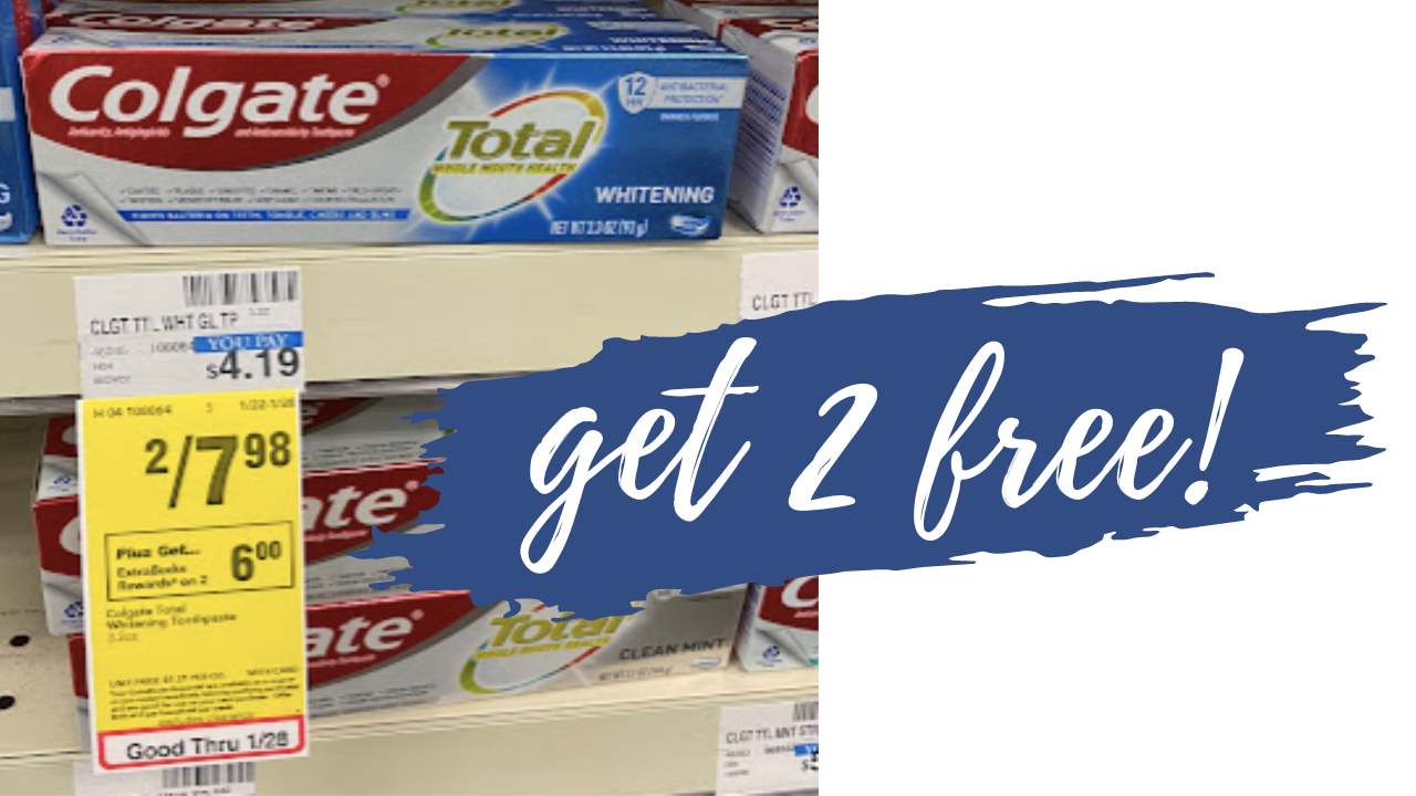 Get 2 Tubes of Colgate Toothpaste for FREE + Profit at CVS