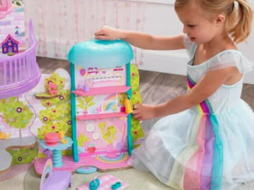 10-Piece KidKraft Rainbow Dreamers Wooden Treetop Tea Time Gazebo Play Set $14.52 (Reg. $30)