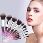 10-Piece Premium Kabuki Makeup Brush Set with Faux Crystal Handles $4.99 (Reg. $26) – 2.4K+ FAB Ratings! 4 Colors