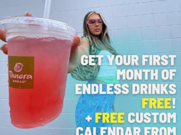 Join the Panera Unlimited Sip Club and get your first month of Endless Drinks FREE + FREE custom calendar from Shutterfly!