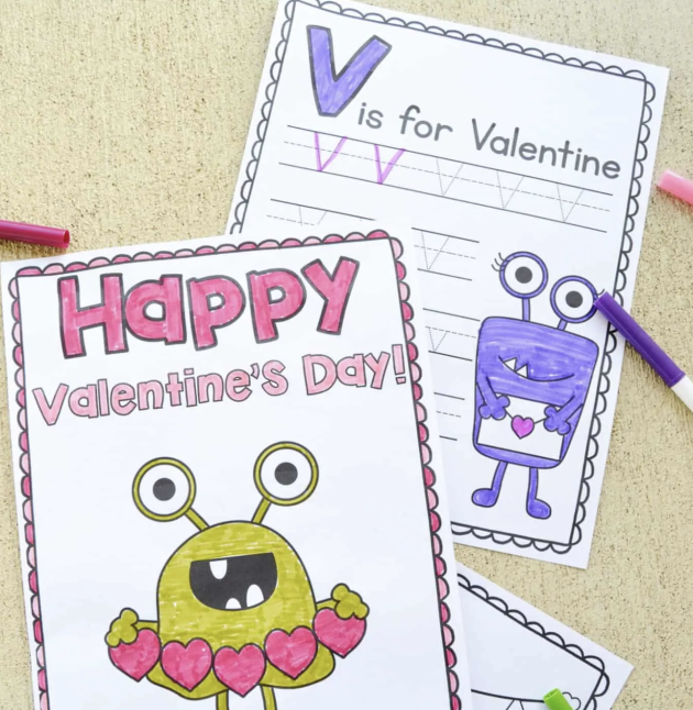 Free Printable Valentine’s Day Coloring Pages for Kids