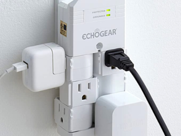 On-Wall Surge Protector with 6 Pivoting AC Outlets $9.99 (Reg. $19.99) – 15K+ FAB Ratings!
