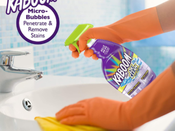 Kaboom Shower, Tub & Tile with the power of OxiClean Stainfighters, 32oz. as low as $3.40 Shipped Free (Reg. $6.29) – FAB Ratings!