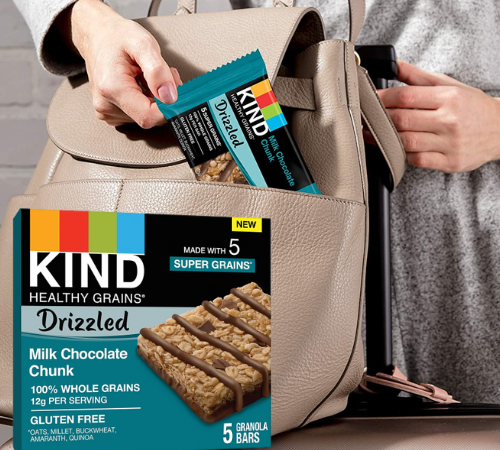 40-Count KIND Healthy Grains Drizzled Milk Chocolate Chunk Bars as low as $13.50 After Coupon (Reg. $27) + Free Shipping – 34¢/ 1.2 Oz Bar