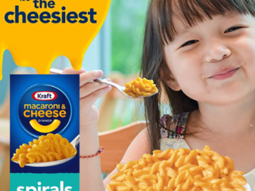 FOUR Kraft Spirals Original Macaroni & Cheese, 5.5 oz Box as low as $0.79 EACH Shipped Free (Reg. $1) + Buy 4, Save 5%