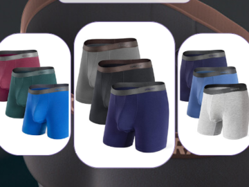 Today Only! 3-Pack Men’s Soft Breathable Dual Pouch Boxer Briefs $23.99 (Reg. $34.99) – $8/underwear!